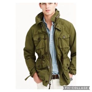 J. Crew Men’s Hillside Green Mechanic Field Jacket Size Small